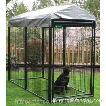 Cage de chiens galvanisée au chenil